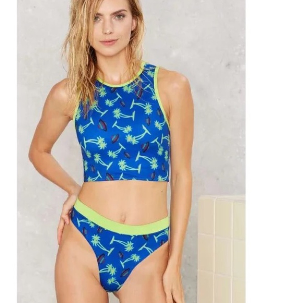 NEW MANDALYNN SPACED OUT KATE BIKINI TOP & BOTTOM SET SZ XS Z513-13